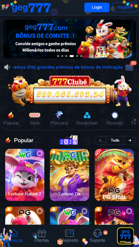 geg777.com O Melhor do Cassino: Slots, Ao Vivo e Crash